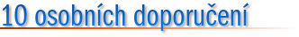 10 osobních doporučení